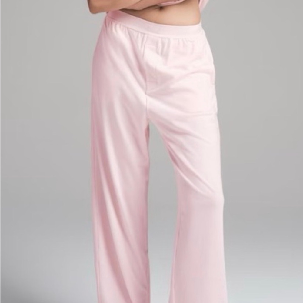 SKIMS Boyfriend loose sleepwear pants cherry blossom